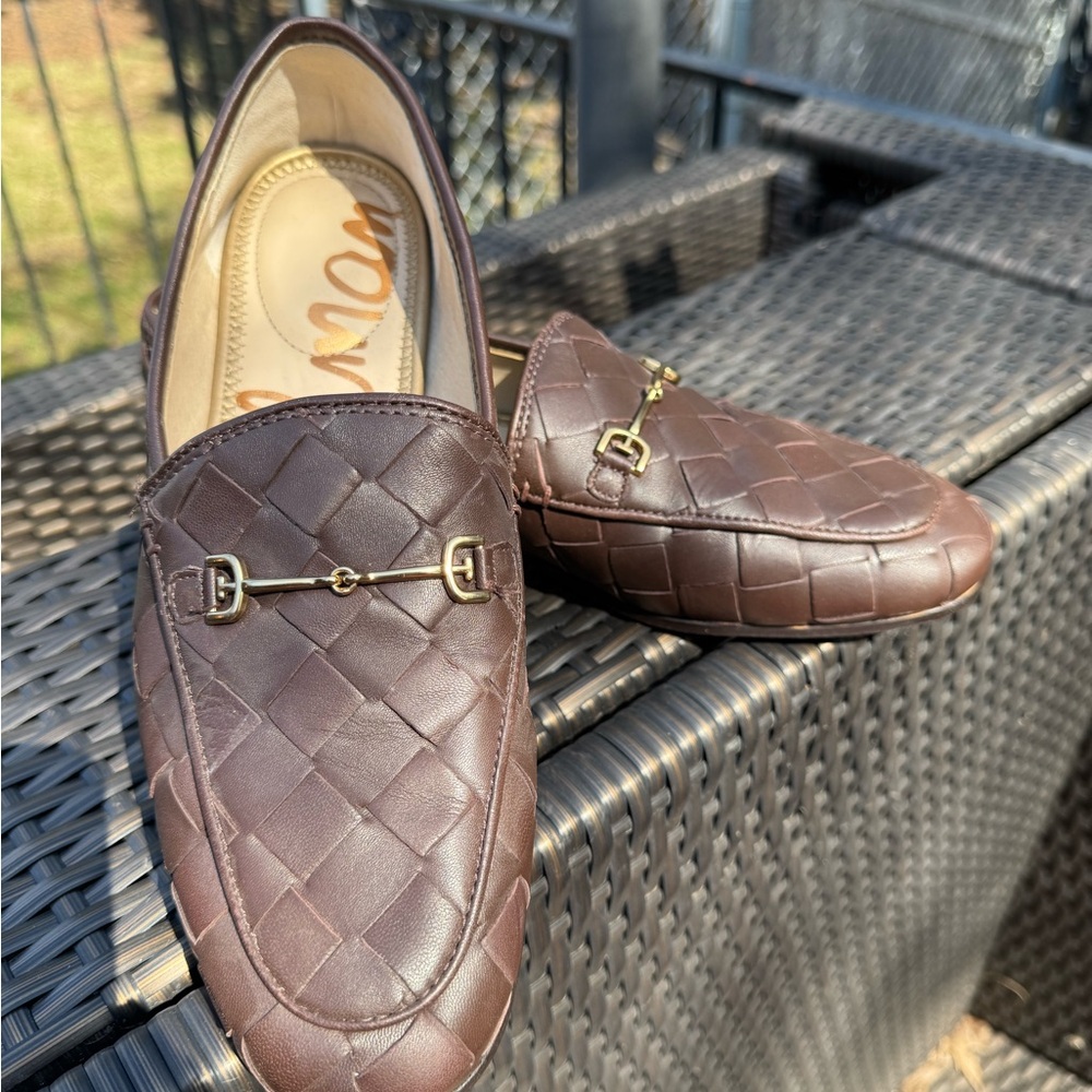 NWOB Sam Edelman Woven Leather Loafers